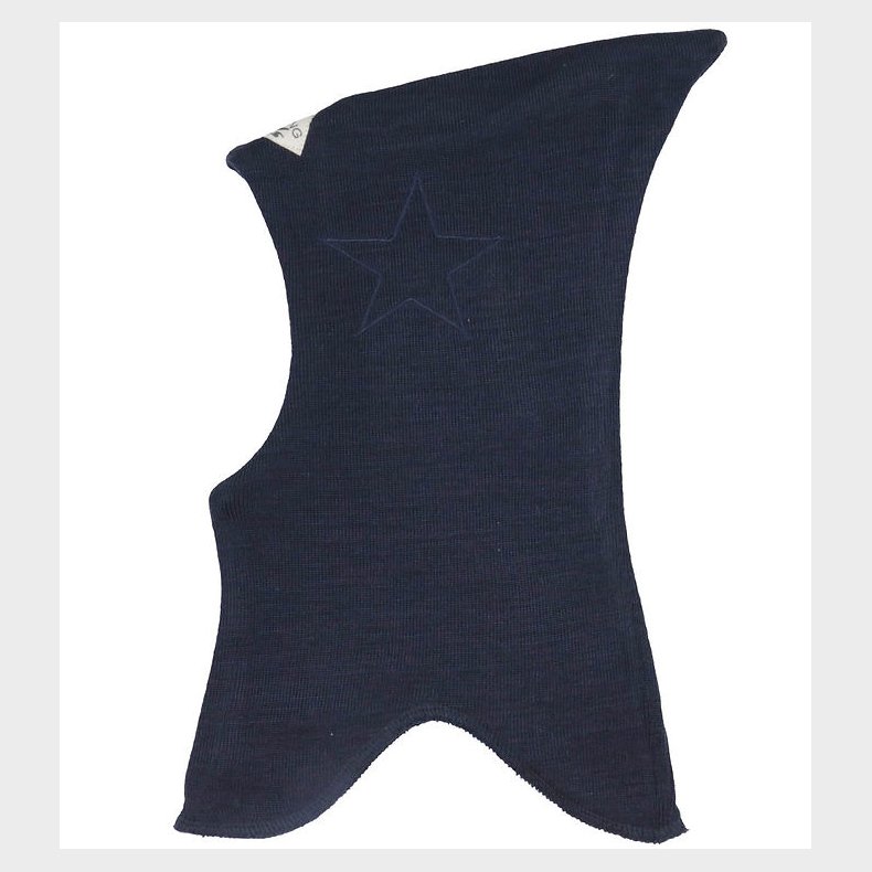 Racing Kids Elefanthue - Uld/Bomuld - 2-lags - Navy m. Stjerne