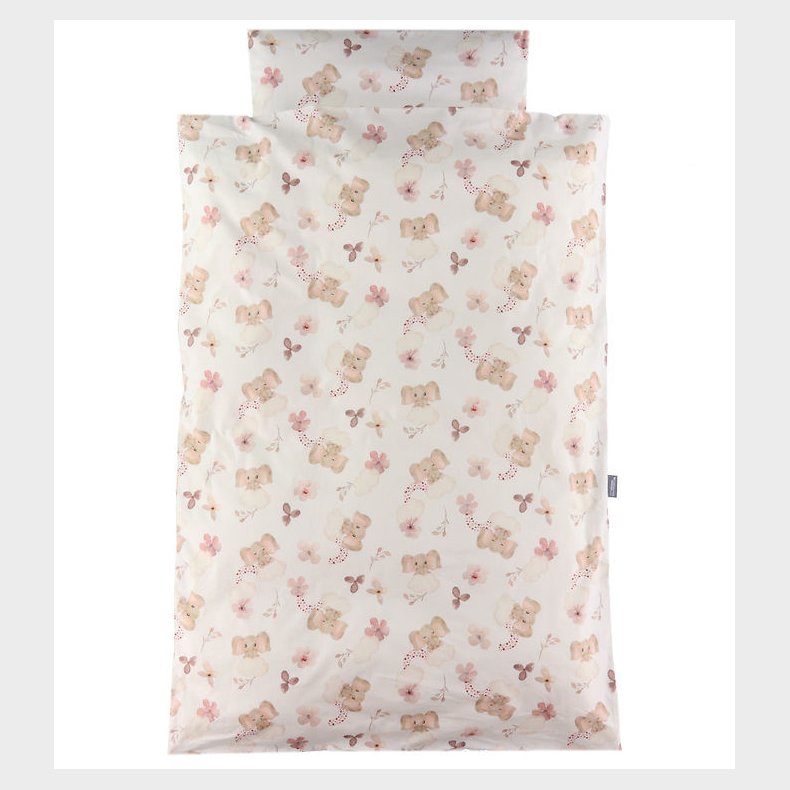 Nrgaard Madsens Sengetj - Junior - Elefanter i Rosa Nuancer