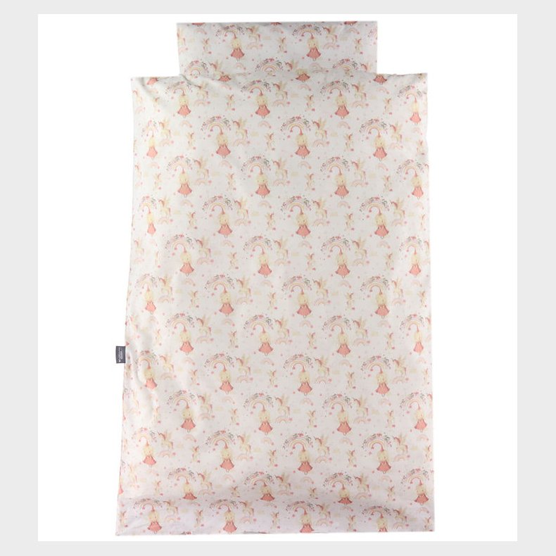 Nrgaard Madsens Sengetj - Voksen - Beige m. Prinsesser, Regnbu