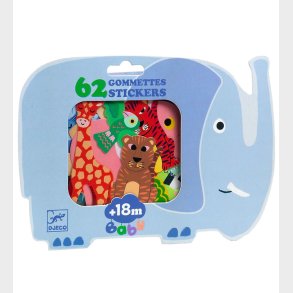 Djeco Klisterm�rker - 62 stk. - Safaridyr