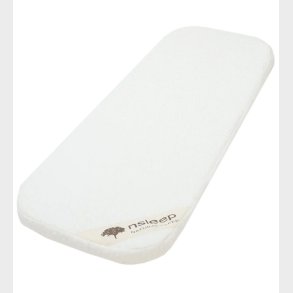 Nsleep Barnevognsmadras - Naturlatex - 36x96 cm - Hvid