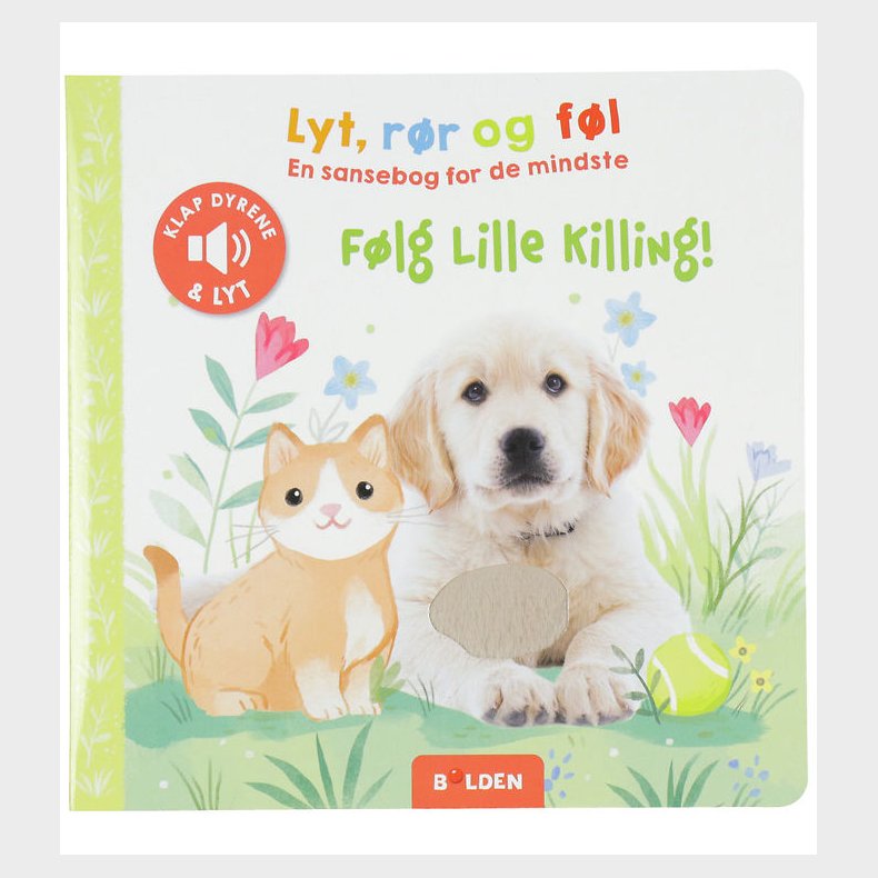 Forlaget Bolden Sansebog m. Lyd - Lyt, Rr og Fl - Flg Lille K