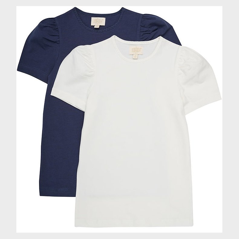 Creamie T-shirt - 2-pak - Cloud/Navy