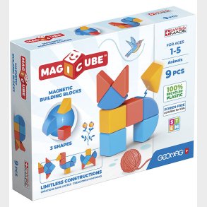 Geomag Magnets�t - Magicube Shapes Animal Recycled - 9 Dele
