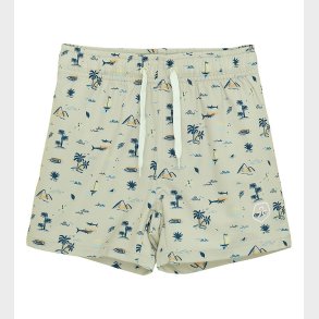 Color Kids Badeshorts - Tidal Foam m. Strandtema