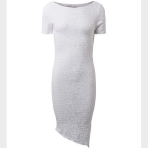 Hound Kjole - Asymetric - Hvid m. Struktur
