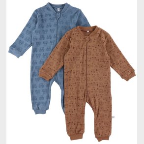Pippi Baby Heldragt - Natdragt - 2 pak - Blue Mirage