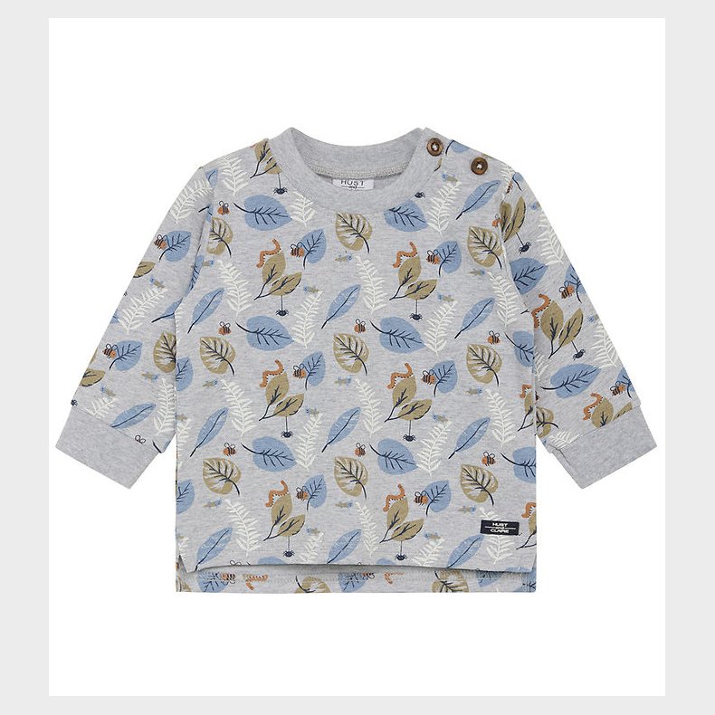 Hust and Claire Sweatshirt - Samy - Pearl Grey Melange m. Blade