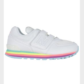 New Balance Sko - 574 - Hvid/Team Sky Blue