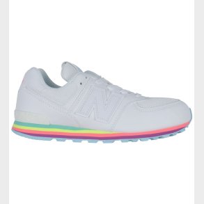 New Balance Sko - 574 - Hvid/Team Sky Blue