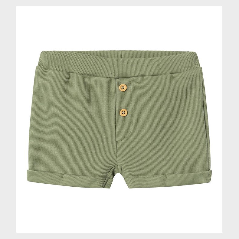 Name It Shorts - Rib - NbmJular - Oil Green