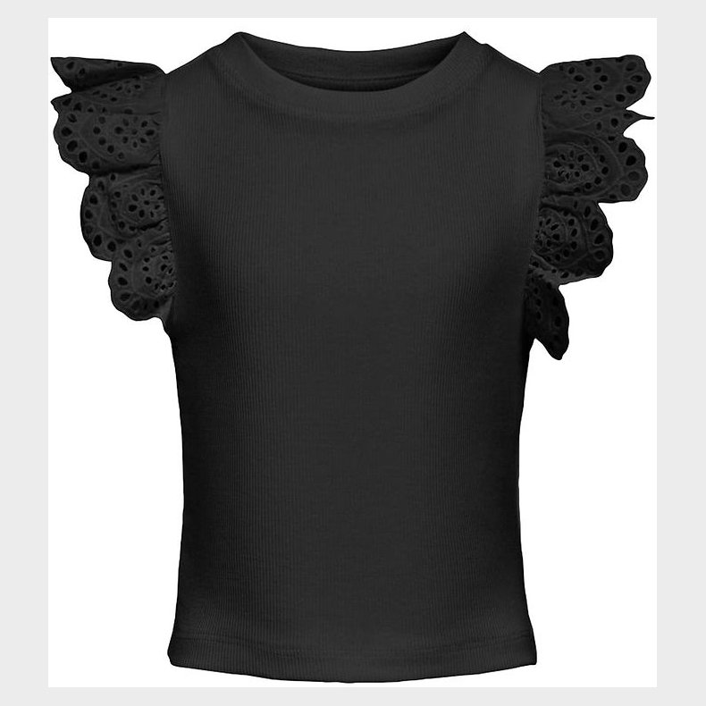 Kids Only Top - Rib - KogDrea - Sort m. Hulm�nster