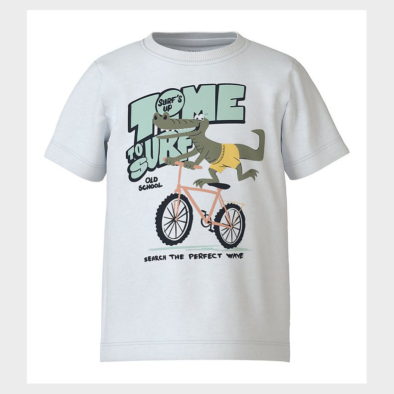 Name It T-shirt - NmmVictor - Bright White/Time To Surf