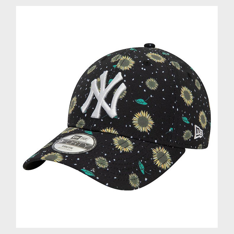 New Era Kasket - 9Forty - New York Yankees - Sort m. Solsikker