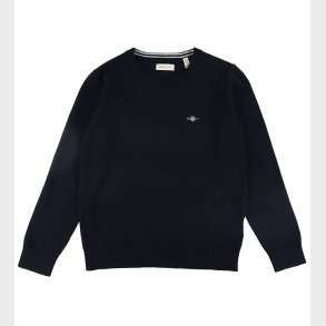 GANT Bluse - Strik - Shield Classic - Evening Blue