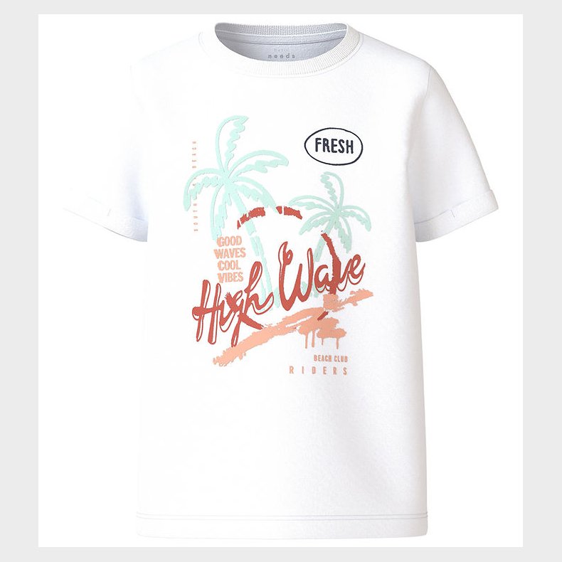 Name It T-Shirt - NkmVux - Bright White/High Wave