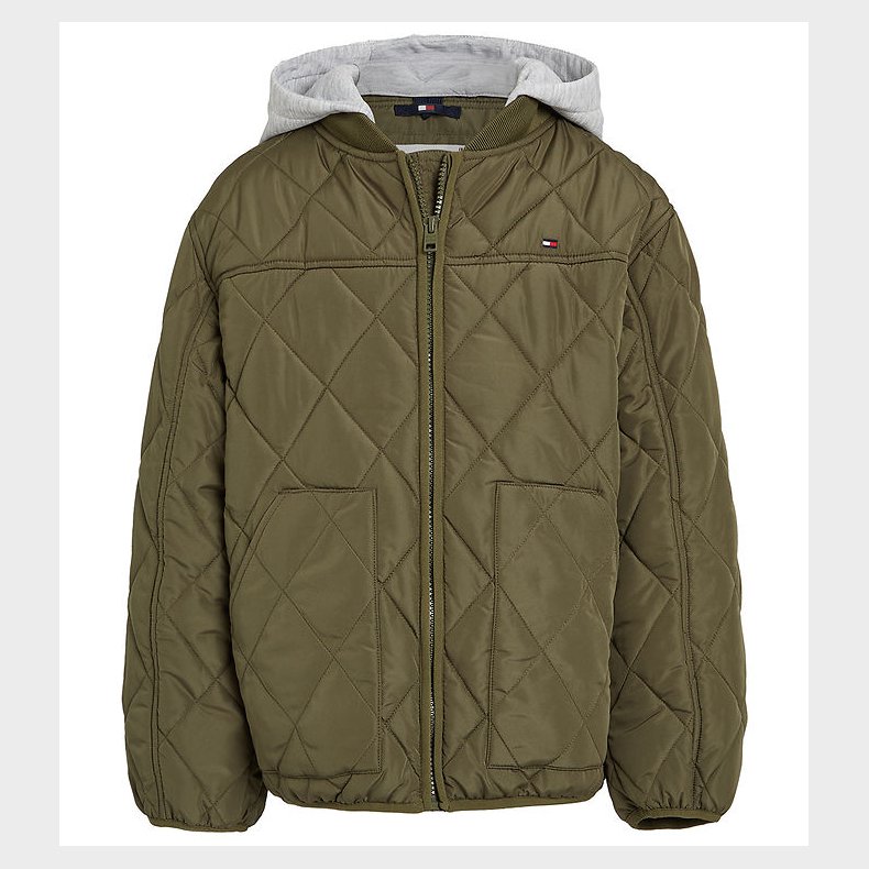 Tommy Hilfiger Dynejakke - Utility Olive