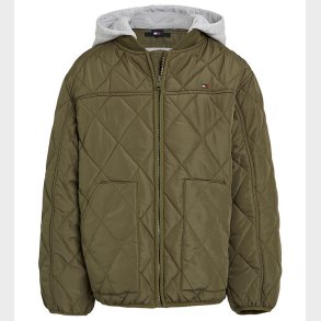 Tommy Hilfiger Dynejakke - Utility Olive