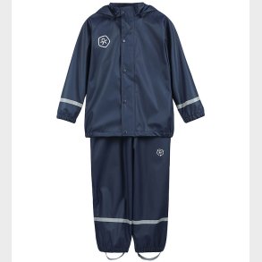 Color Kids Regntj m. Seler - PU - Dress Blues