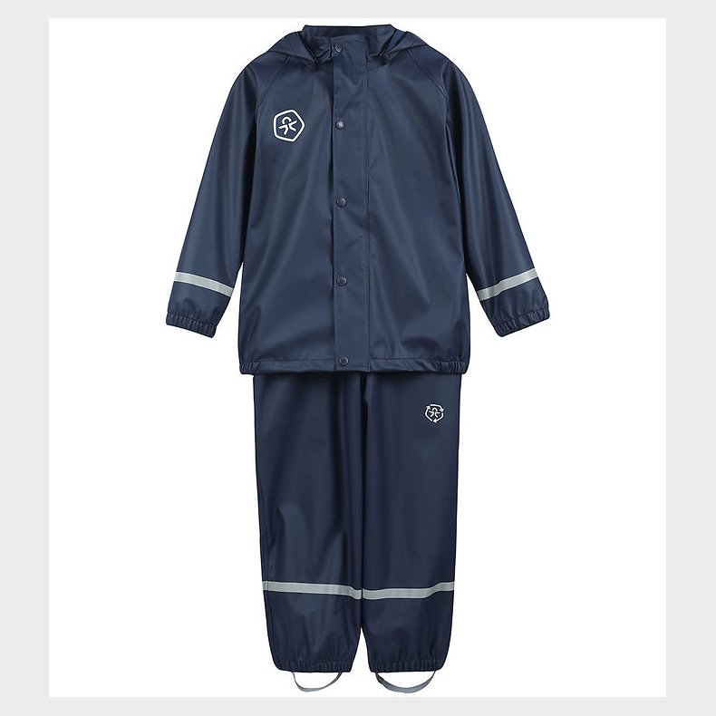 Color Kids Regntj m. Seler - PU - Dress Blues