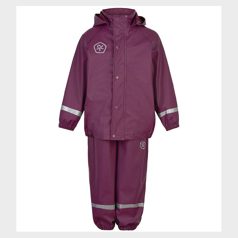 Color Kids Regntj m. Seler - PU - Plum Caspia