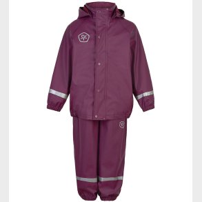Color Kids Regntj m. Seler - PU - Plum Caspia