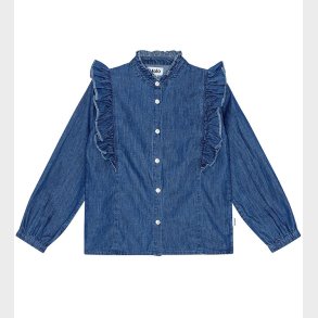Molo Skjorte - Raphaella - Mid Blue Wash