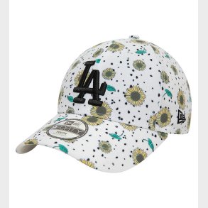 New Era Kasket - 9Forty - Dodgers - Hvid m. Solsikker