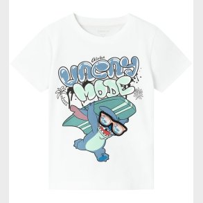 Name It T-Shirt - NmmManuel Stitch - Bright White