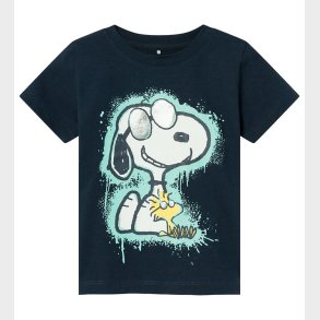 Name It T-Shirt - NmmMaikel Snoopy - Dark Sapphire