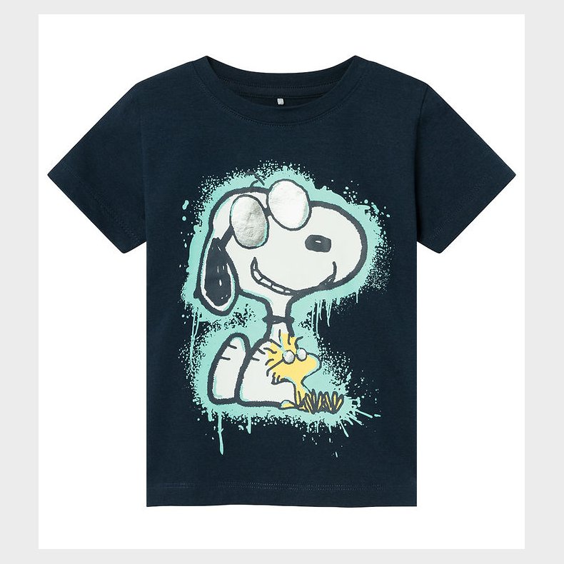 Name It T-Shirt - NmmMaikel Snoopy - Dark Sapphire