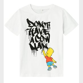 Name It T-Shirt - NkmMilas Simpsons - Bright White