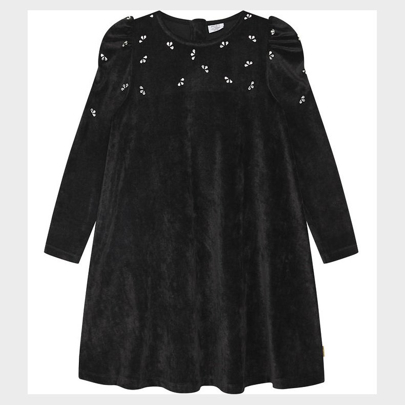 Hust and Claire Kjole - Velour - Karenlise - Sort
