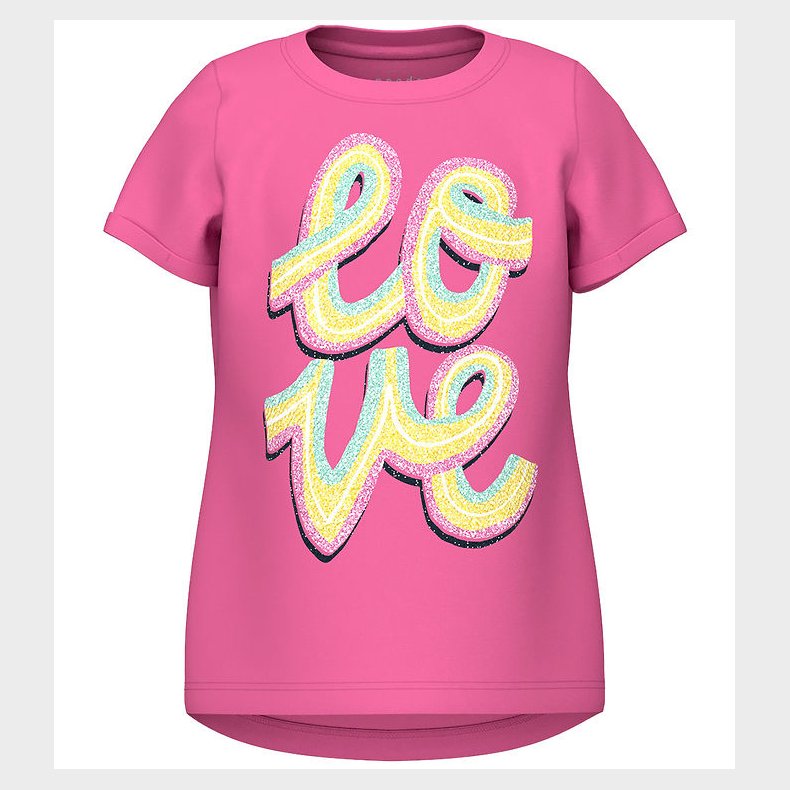 Name It T-shirt - NmfVix - Pink Power/Love