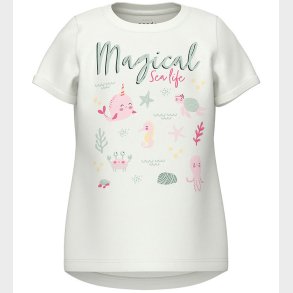 Name It T-shirt - NmfVix - Bright White/Magical Sealife