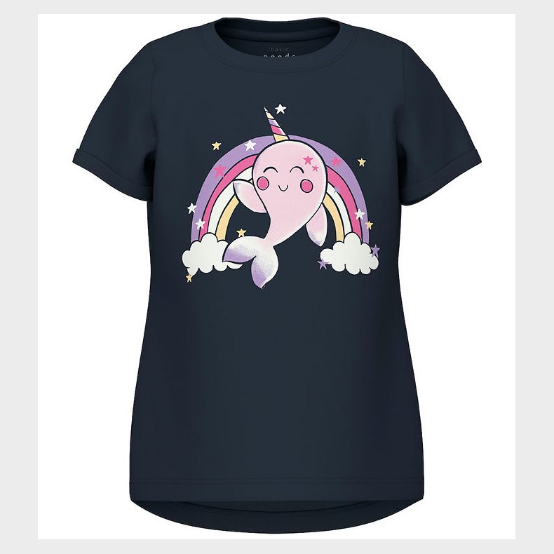 Name It T-shirt - NmfVix - Dark Sapphire/Whale