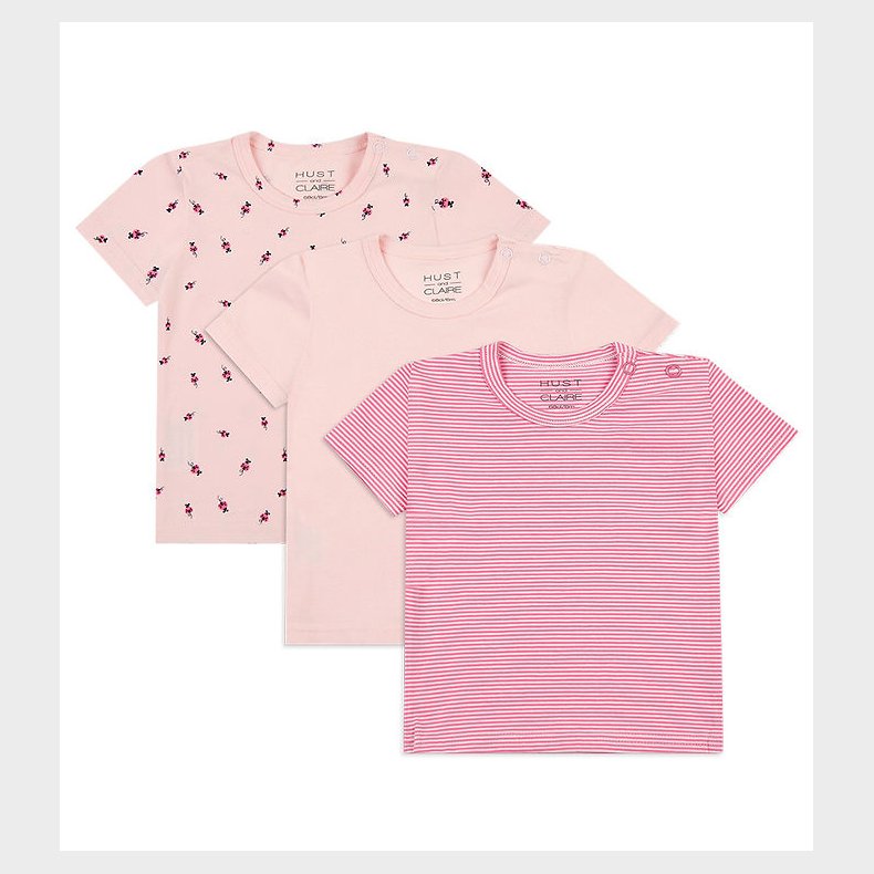 Hust and Claire T-shirt - 3-pak - Alda - Icy Pink m. Marieh�ns