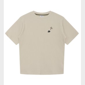 Hust and Claire T-shirt - Anskil - Sand Stone m. Palme