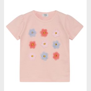 Hust and Claire T-shirt - Aliana - Icy Pink m. Blomster