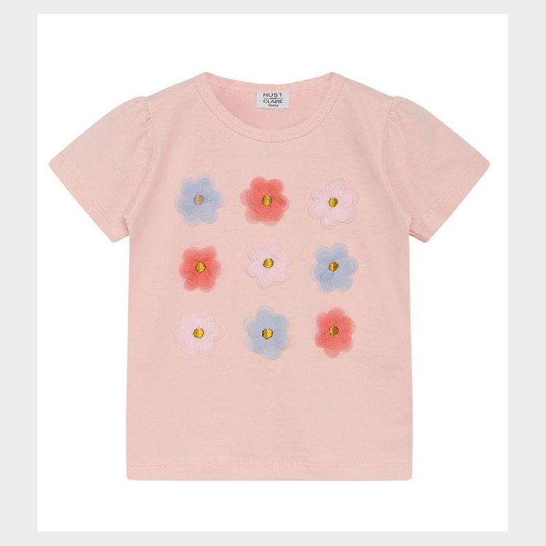 Hust and Claire T-shirt - Aliana - Icy Pink m. Blomster