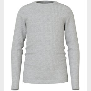 Name It Bluse - Rib - Noos - NkfNakal - Grey Melange