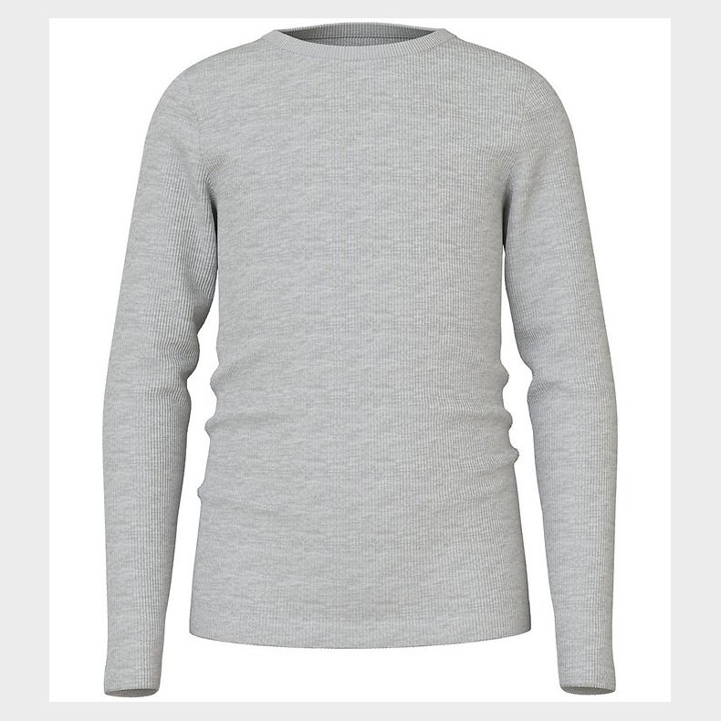 Name It Bluse - Rib - Noos - NkfNakal - Grey Melange