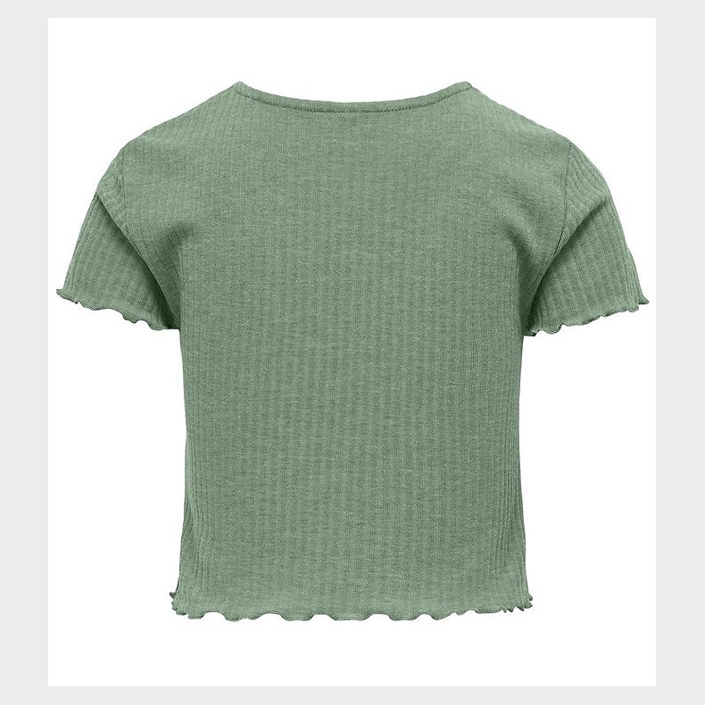 Kids Only T-shirt - KogNella - Rib - Noos - Hedge Green