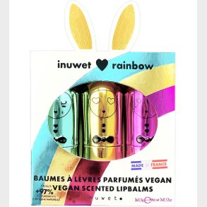 Inuwet Lbepomader - 3-pak - Rainbow - Cupcake/Cheesecake/Milksh