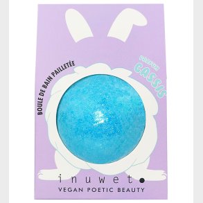 Inuwet Bath Bomb m. Duft - Blackcurrant - Turquoise m. Glimmer