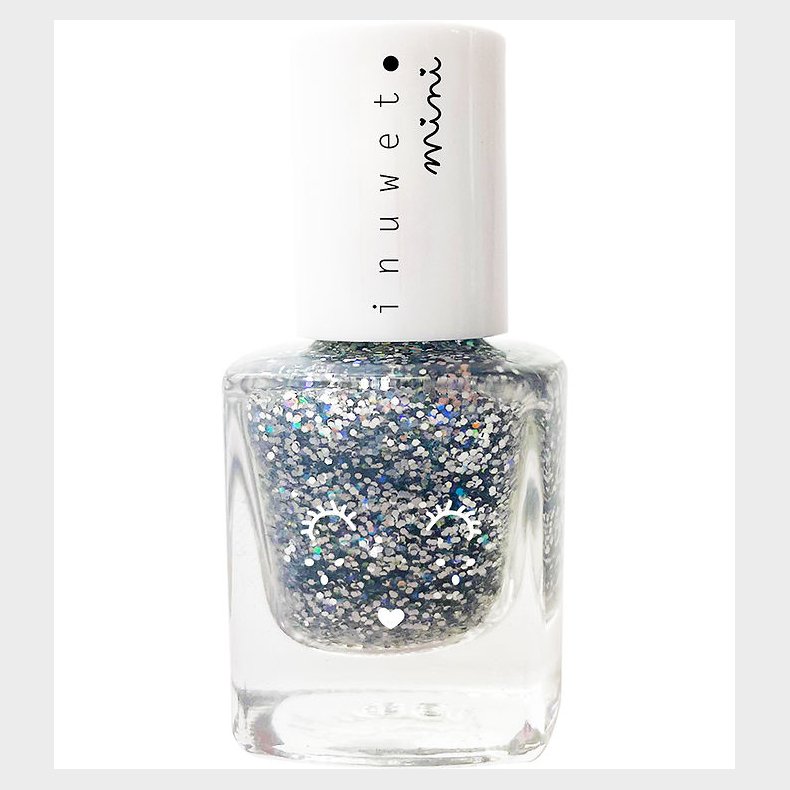 Inuwet Neglelak - Vanilla - Glitter Silver Dreamer