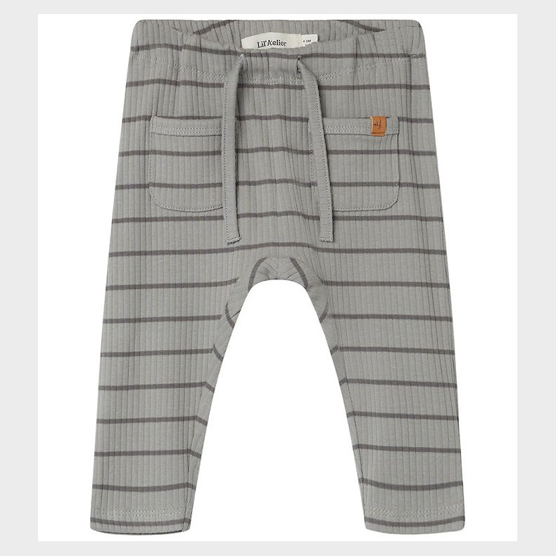 Lil' Atelier Bukser - Noos - Rib - NbmKail - Limestone