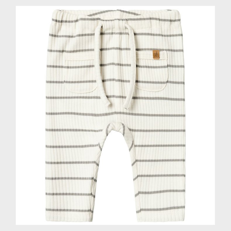 Lil' Atelier Bukser - Noos - Rib - NbmKail - Coconut Milk