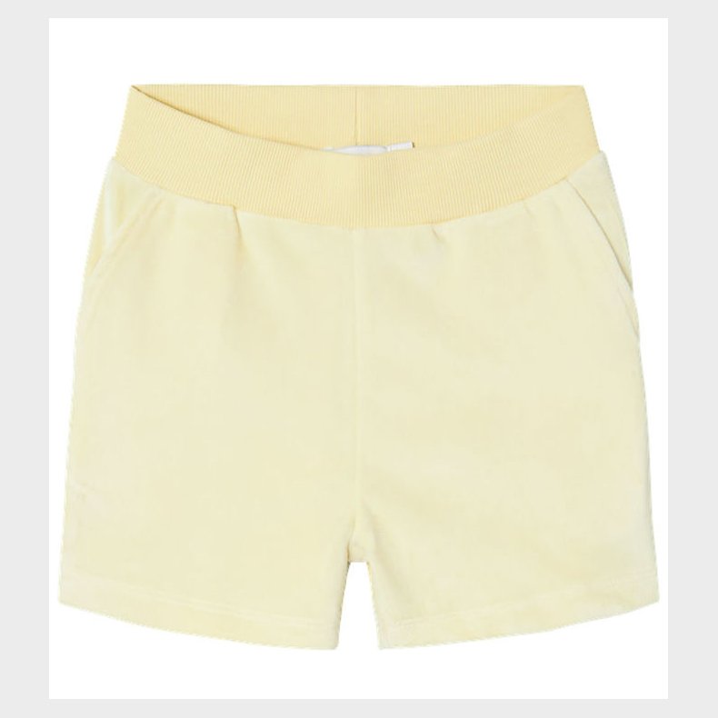 Name It Shorts - Velour - NkfDebbie - Pastel Yellow
