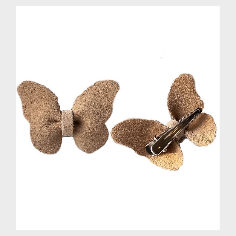 Petit La Busch Hrsljfer - Butterfly - 2-pak - 6x4 cm - Sand